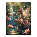 Bubble Fairy Pond round wooden puzzle