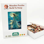 Moonlight Butterfly Fairy Wooden Puzzle – packaged wooden puzzle gift box