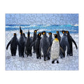 King Penguin Beach round wooden puzzle