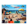 Dog Days Of Summer round wooden puzzle
