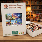 Day And Night Beach Wooden Puzzle – packaged wooden puzzle gift box