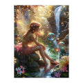Fairy Bubbles Falls round wooden puzzle