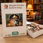 Hearthside Cats Nap Wooden Puzzle – packaged wooden puzzle gift box