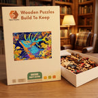 Cosmic Stag Spirit Wooden Puzzle – packaged wooden puzzle gift box
