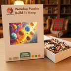Cosmic Planets Drift Wooden Puzzle – packaged wooden puzzle gift box