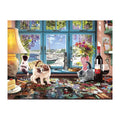 Harbour View Puzzle Room round wooden puzzle