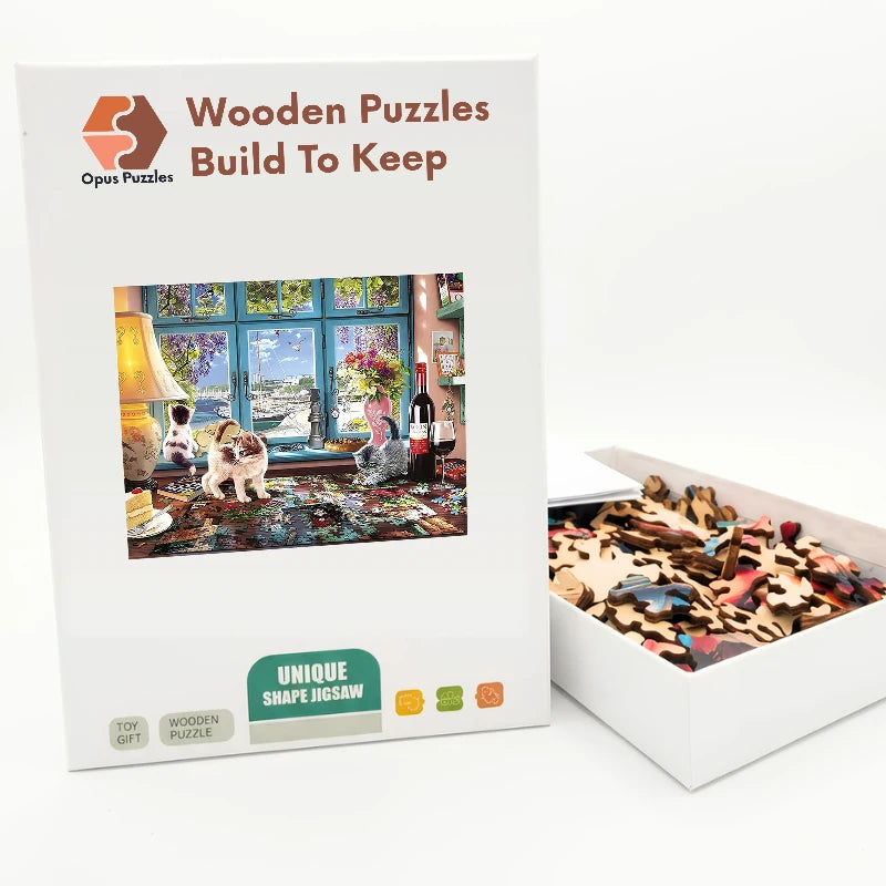 Harbour View Puzzle Room Wooden Puzzle – packaged wooden puzzle gift box