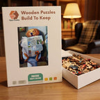 Newspaper Dog Throne Wooden Puzzle – packaged wooden puzzle gift box