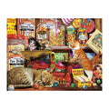Sweet Shop Kittens round wooden puzzle