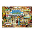 Brown's General Store round wooden puzzle