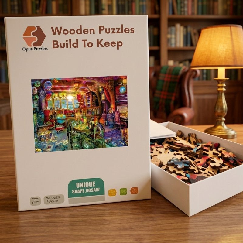 Pirate Ship Cabin Wooden Puzzle – packaged wooden puzzle gift box