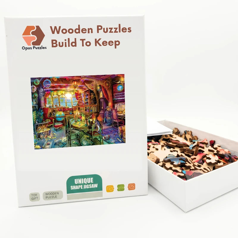 Pirate Ship Cabin Wooden Puzzle – packaged wooden puzzle gift box