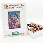 Floral Dream Catcher Wooden Puzzle – packaged wooden puzzle gift box