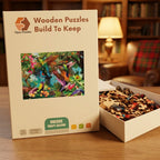 Hummingbird Forest Glade Wooden Puzzle – packaged wooden puzzle gift box