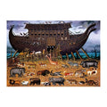 Noah's Ark Animals round wooden puzzle