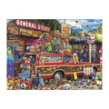 General Store Roadtrip round wooden puzzle