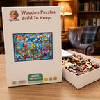 Reef Stained Glass Wooden Puzzle – packaged wooden puzzle gift box
