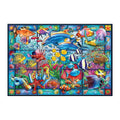 Reef Stained Glass round wooden puzzle