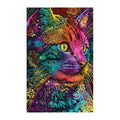 Rainbow Cat Pop round wooden puzzle