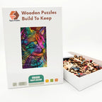 Rainbow Cat Pop Wooden Puzzle – packaged wooden puzzle gift box