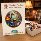 Reading Dragon Wooden Puzzle – packaged wooden puzzle gift box