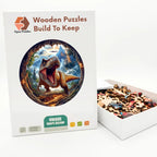 Roaring T-Rex Wooden Puzzle – packaged wooden puzzle gift box