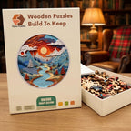 Paper Mountain River Wooden Puzzle – packaged wooden puzzle gift box