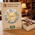 Paper Butterfly Wooden Puzzle – packaged wooden puzzle gift box
