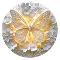 Paper Butterfly round wooden puzzle