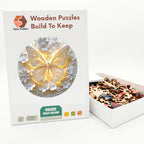 Paper Butterfly Wooden Puzzle – packaged wooden puzzle gift box