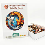 Koi Yin Yang Wooden Puzzle – packaged wooden puzzle gift box