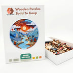Paper Mountain River Wooden Puzzle – packaged wooden puzzle gift box