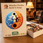 Fire And Ice Wooden Puzzle – packaged wooden puzzle gift box
