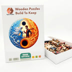Fire And Ice Wooden Puzzle – packaged wooden puzzle gift box