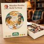 Mountain Castle Wooden Puzzle – packaged wooden puzzle gift box