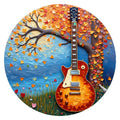 Autumn Guitar round wooden puzzle