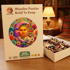 Sun And Moon Wooden Puzzle – packaged wooden puzzle gift box