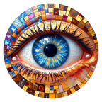 Mosaic Eye round wooden puzzle
