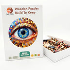 Mosaic Eye Wooden Puzzle – packaged wooden puzzle gift box