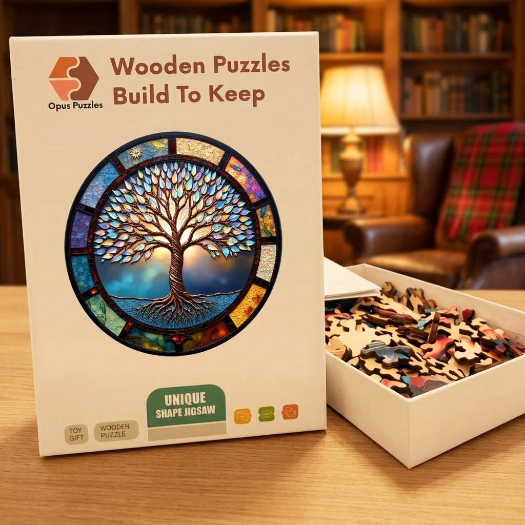 Tree Of Life Wooden Puzzle – packaged wooden puzzle gift box