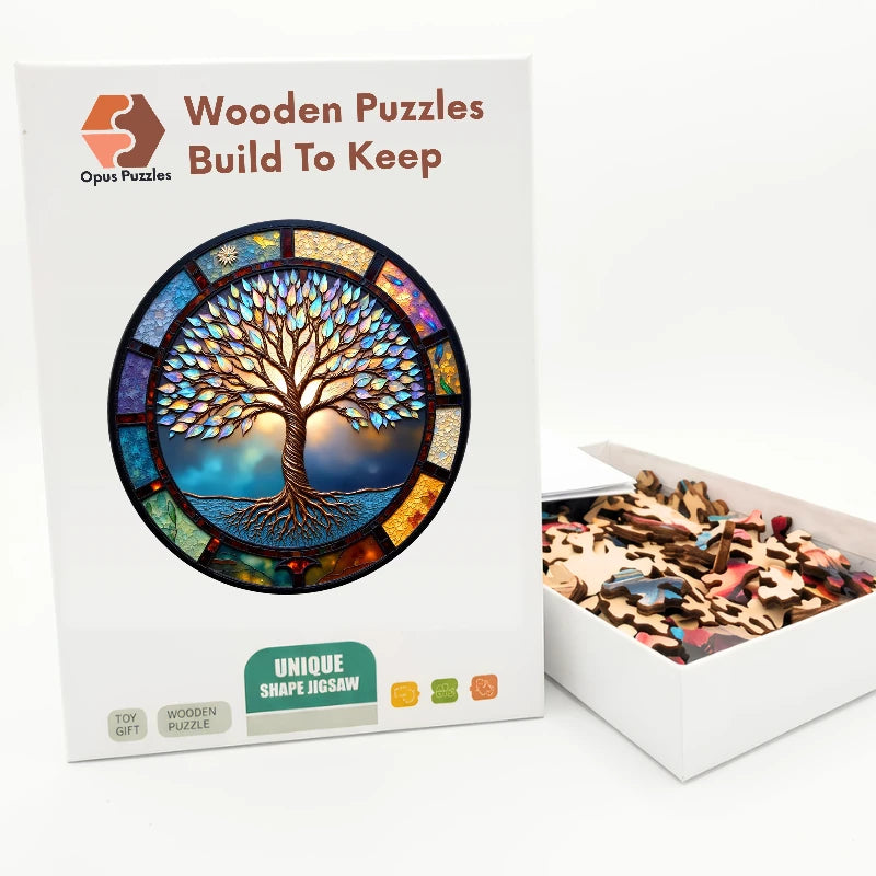 Tree Of Life Wooden Puzzle – packaged wooden puzzle gift box