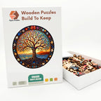 Tree Of Life Mandala Wooden Puzzle – packaged wooden puzzle gift box