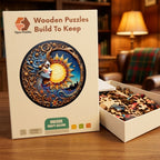 Sun And Moon Muse Wooden Puzzle – packaged wooden puzzle gift box