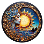 Sun And Moon Muse round wooden puzzle