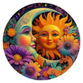 Sun And Moon round wooden puzzle