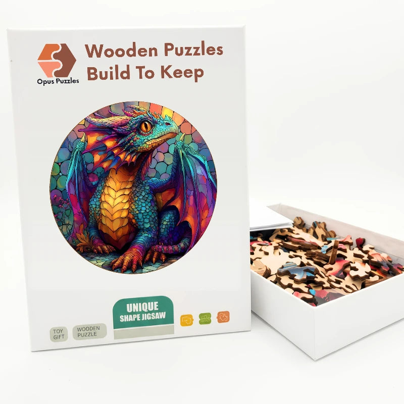Jewel Dragon Wooden Puzzle – packaged wooden puzzle gift box