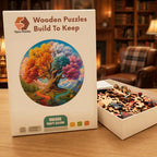 Tree Of Four Seasons Wooden Puzzle – packaged wooden puzzle gift box